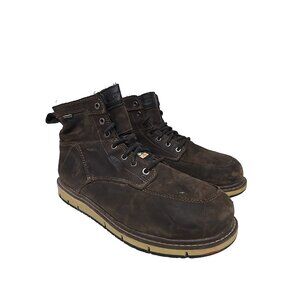 KEEN MENS SAN JOSE 6" WP ALUMINUM TOE Work Boots CASCADE BROWN/BLACK Size 11.5D